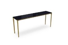 Billede af SOVET Slim 4 Legs Console L: 180 cm - Burnished Brass/Ceramics Polished Marquinia