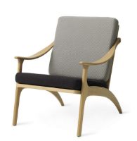Billede af Warm Nordic Lean Back Lounge Chair SH: 41 cm - Oak/Sage/Mocca