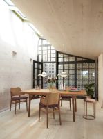 Billede af Warm Nordic Gesture Chair SH: 46 cm - Oak/Black Leather