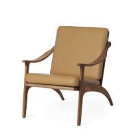 Billede af Warm Nordic Lean Back Lounge Chair SH: 41 cm - Teak/Nature