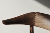 Billede af Warm Nordic Cow Horn Spisebordsstol SH: 46 cm - Walnut/Anthracite 