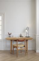 Billede af Warm Nordic Cow Horn Spisebordsstol SH: 46 cm - Walnut/Oak/Vanilla