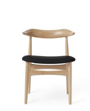 Billede af Warm Nordic Cow Horn Spisebordsstol SH: 46 cm - Oak/Black