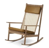 Billede af Warm Nordic Swing Rocking Chair H: 103 cm - Teak/Cognac 