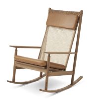 Billede af Warm Nordic Swing Rocking Chair H: 103 cm - Teak/Camel