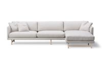 Billede af Fredericia Furniture 5625 Calmo 3 Pers. Sofa m. Chaiselong 80 L: 250 cm - Sunniva 717/Lakeret Eg