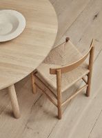 Billede af Fredericia Furniture 3239 J39 Mogensen Spisebordsstol SH: 46,5 cm - Sæbebehandlet Eg/Natur Flet 