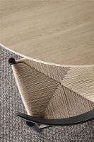 Billede af Fredericia Furniture 3239 J39 Mogensen Spisebordsstol SH: 46,5 cm - Sortlakeret Eg/Natur Flet