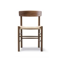 Billede af Fredericia Furniture 3239 J39 Mogensen Spisebordsstol SH: 46,5 cm - Olieret Valnød/Natur Flet