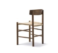 Billede af Fredericia Furniture 3239 J39 Mogensen Spisebordsstol SH: 46,5 cm - Olieret Valnød/Natur Flet