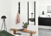 Billede af KNAX Lodret 4 Knagerække H: 65,5 cm - Sortbejdset Eg/Grå Knager