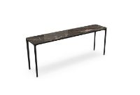 Billede af SOVET Slim 4 Legs Console L: 200 cm - Black/Ceramics Ombra di Caravaggio