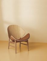 Billede af Warm Nordic The Orange Lounge Chair SH: 38 cm - Oak/Cognac 