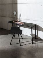 Billede af SOVET Slim 4 Legs Console L: 200 cm - Chrome/Ceramics Polished Marquinia