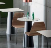 Billede af SOVET Totem Dining Table Ø: 62 cm - Black/Glass Black