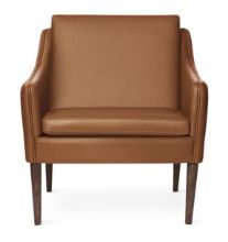 Billede af Warm Nordic Mr. Olsen Lounge Chair SH: 46 cm - Smoked Oak/Camel