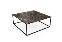 Billede af SOVET Quadro Sofabord  90x90 cm - Black/Ceramics Ombra di Caravaggio