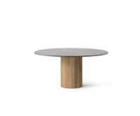 Billede af Vipp 495 Cabin Round Table Ø: 150 cm - Light Oak/Grey Marble 