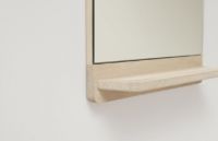 Billede af Form & Refine Rim Vægspejl H: 67,5 cm - White Oiled Oak