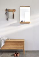 Billede af Form & Refine Rim Vægspejl H: 67,5 cm - White Oiled Oak