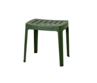 Billede af Cane-line Outdoor Cut Skammel H: 40 cm - Dark Green Aluminium