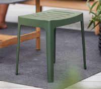 Billede af Cane-line Outdoor Cut Skammel H: 40 cm - Dark Green Aluminium