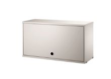 Billede af String Furniture Cabinet W. Flip Doors 78x42 cm - Beige