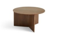 Billede af HAY Slit Table Wood XL Ø: 65 cm - Walnut 