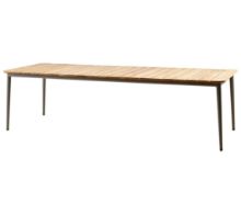 Billede af Cane-line Outdoor Core Spisebord 274x90 cm - Taupe Aluminium/Teak