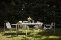 Billede af HAY Palissade Bord + 6 Armstole - Anthracite 