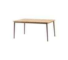 Billede af Cane-line Outdoor Core Spisebord 160x90 cm - Taupe Aluminium/Teak