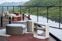 Billede af Mindo 108 Pouf Large 74,5x65,5x35 cm - White Beige