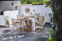 Billede af Sika-Design Monique Arm Chair SH: 45 cm - Hvid/Cappuccino