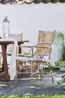 Billede af Sika-Design Monique Arm Chair SH: 45 cm - Hvid/Cappuccino