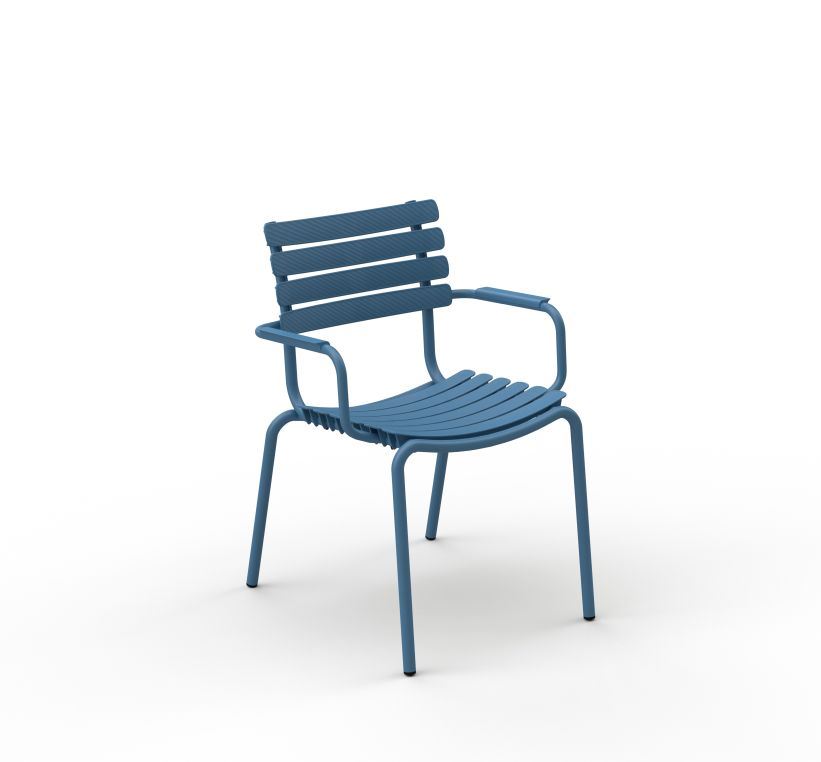 Billede af HOUE ReCLIPS Havestol B: 61 cm - Blå / Aluminium