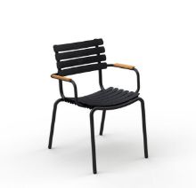 Billede af HOUE ReCLIPS Havestol B: 61 cm - Sort / Bambus