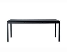Billede af Rübner Spisebord/Arbejdsbord 200x100 cm - Sort Linoleum/Grafit