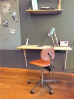 Billede af Vermund VL66 Kontorstol SH: 44-64 cm - Krom/Sort Læder