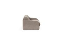 Billede af Innovation Living Eivor 140 Sovesofa m. Spring Madras - Sort Eg/Cordufine Beige