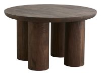 Billede af Nordal HELIN Coffee Table Dark Brown Ø:70 cm - Mango Wood OUTLET
