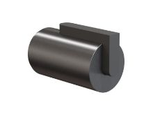 Billede af FROST NOVA2 Dørstopper 1 L: 5,5 cm - Børstet Sort