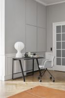 Billede af Bent Hansen Hemingway Skrivebord m. Opladerstation & Skuffe L: 120 cm - Sortlakeret Bøg/Black Linoleum