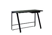 Billede af Bent Hansen Hemingway Skrivebord m. Opladerstation & Skuffe L: 120 cm - Sortlakeret Bøg/Conifer Green Linoleum