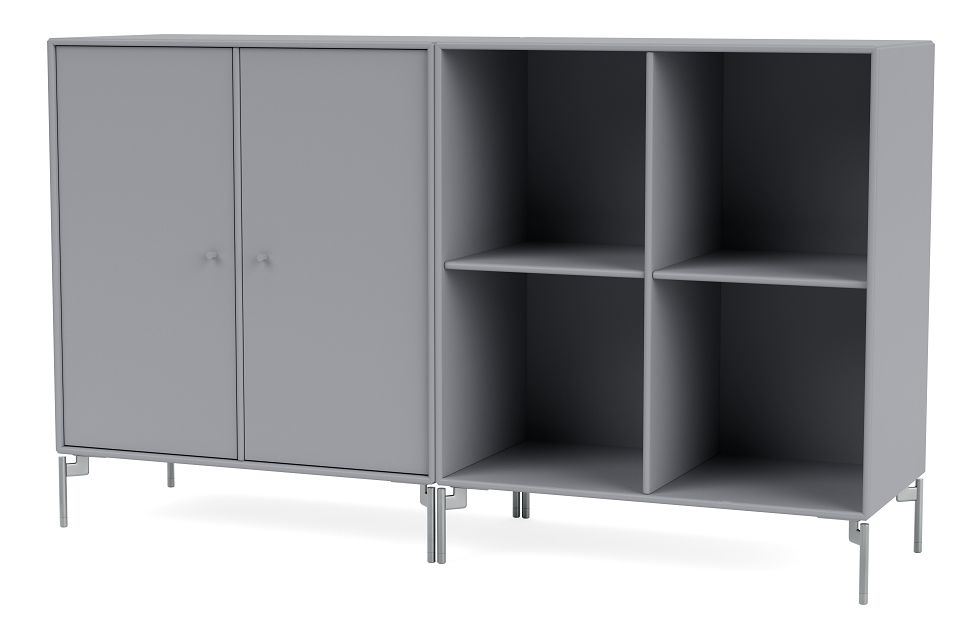 Billede af Montana Selection Pair Skænk med ben 139,2x69,6x38 cm - 100 Graphic / Chrome