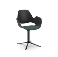 Billede af HOUE FALK Stol Sort H: 83 - Søjleben/Mørkegrøn