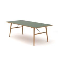 Billede af HOUE Hekla Spisebord 208 x 95 cm - Grøn / Eg