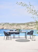 Billede af Cane-line Outdoor Bord inkl. 6 stole - Nero Black/Black