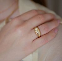 Billede af Enamel Copenhagen Aia Ring Str 52 - Tourmarline Pink Nano/925S/18K GP OUTLET