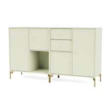Billede af Montana Selection Couple Skænk med ben 139,2x69,6x38 cm - 140 Pomelo / Brass