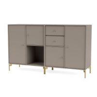 Billede af Montana Selection Couple Skænk med ben 139,2x69,6x38 cm - 141 Truffle / Brass